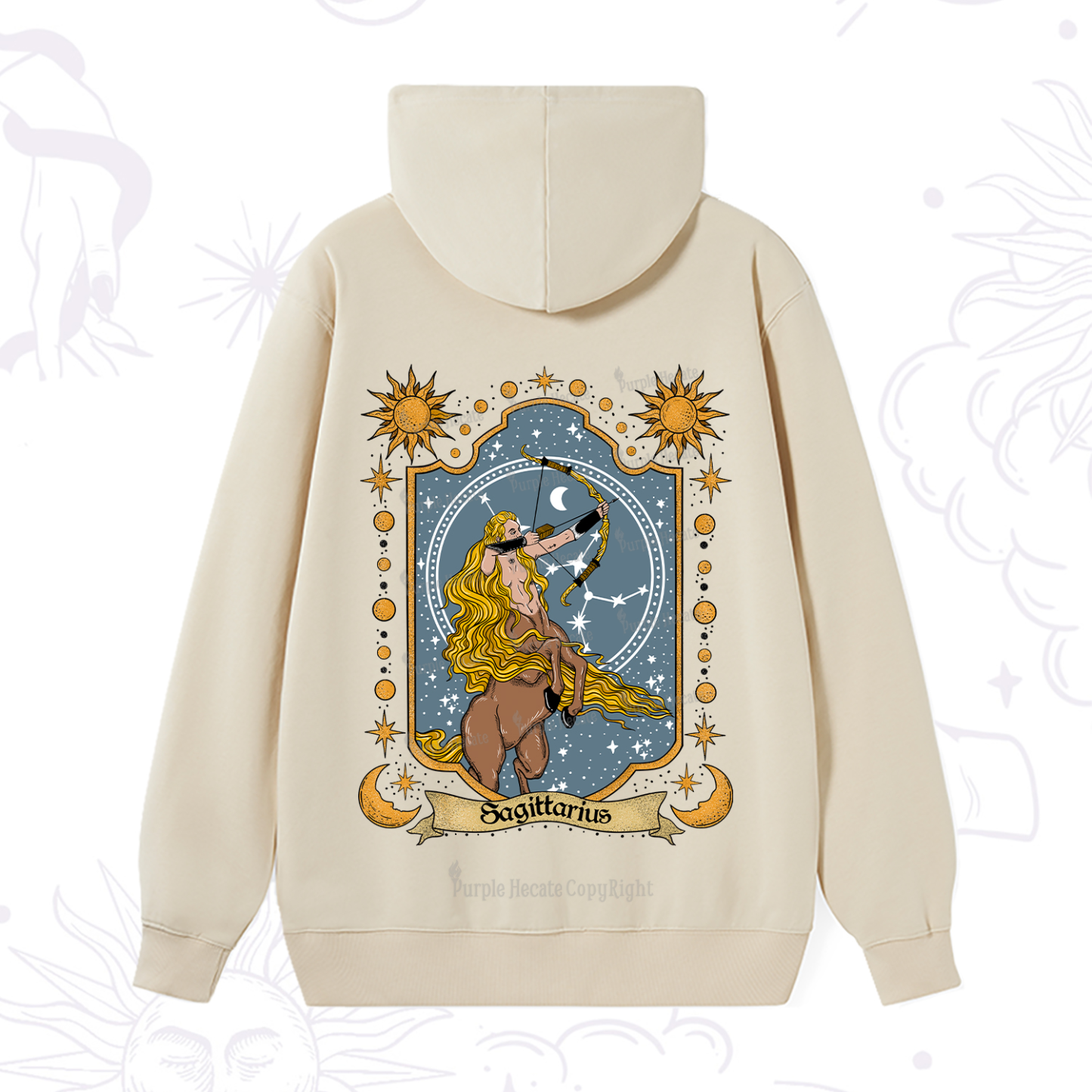 Purplehecate Sagittarius Zodiac Hoodie