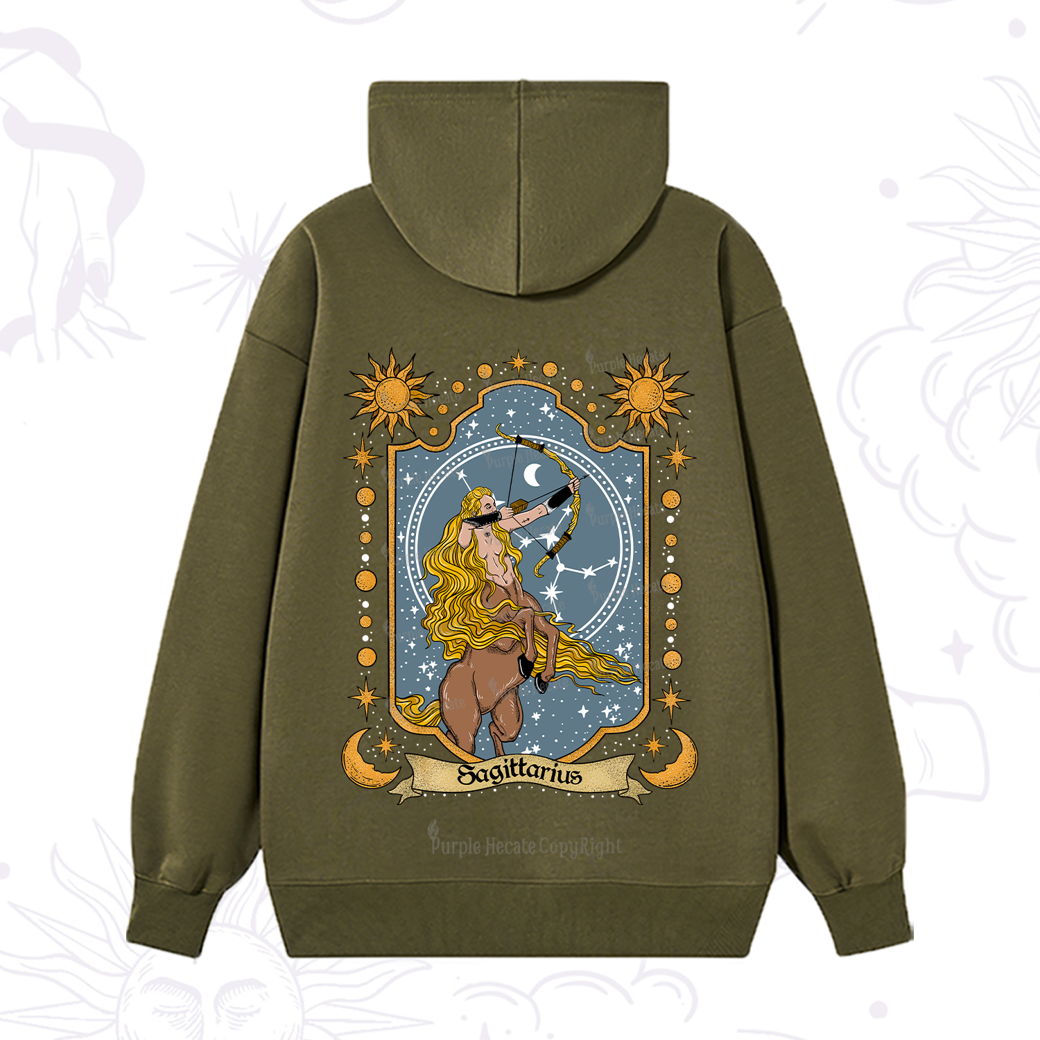 Purplehecate Sagittarius Zodiac Hoodie