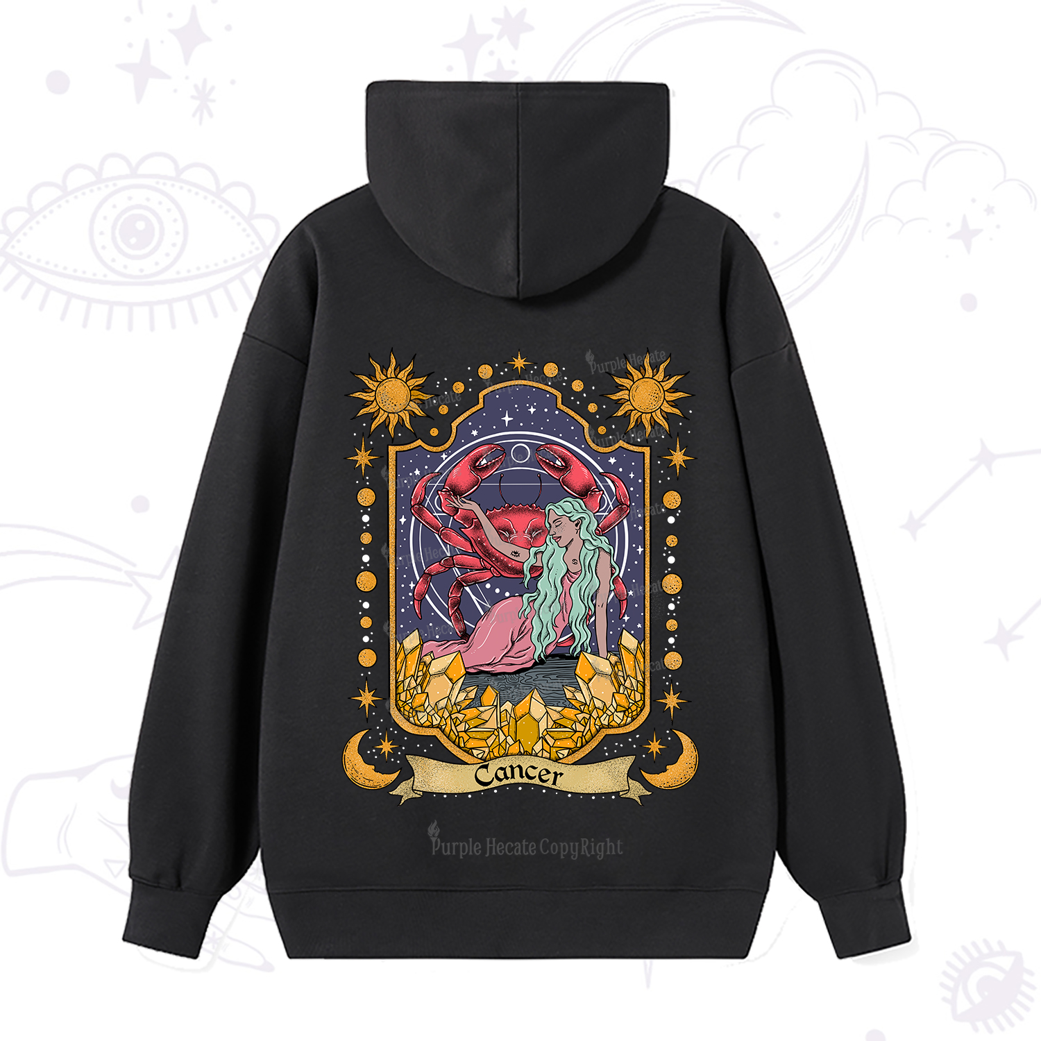 Purplehecate Cancer Zodiac Hoodie