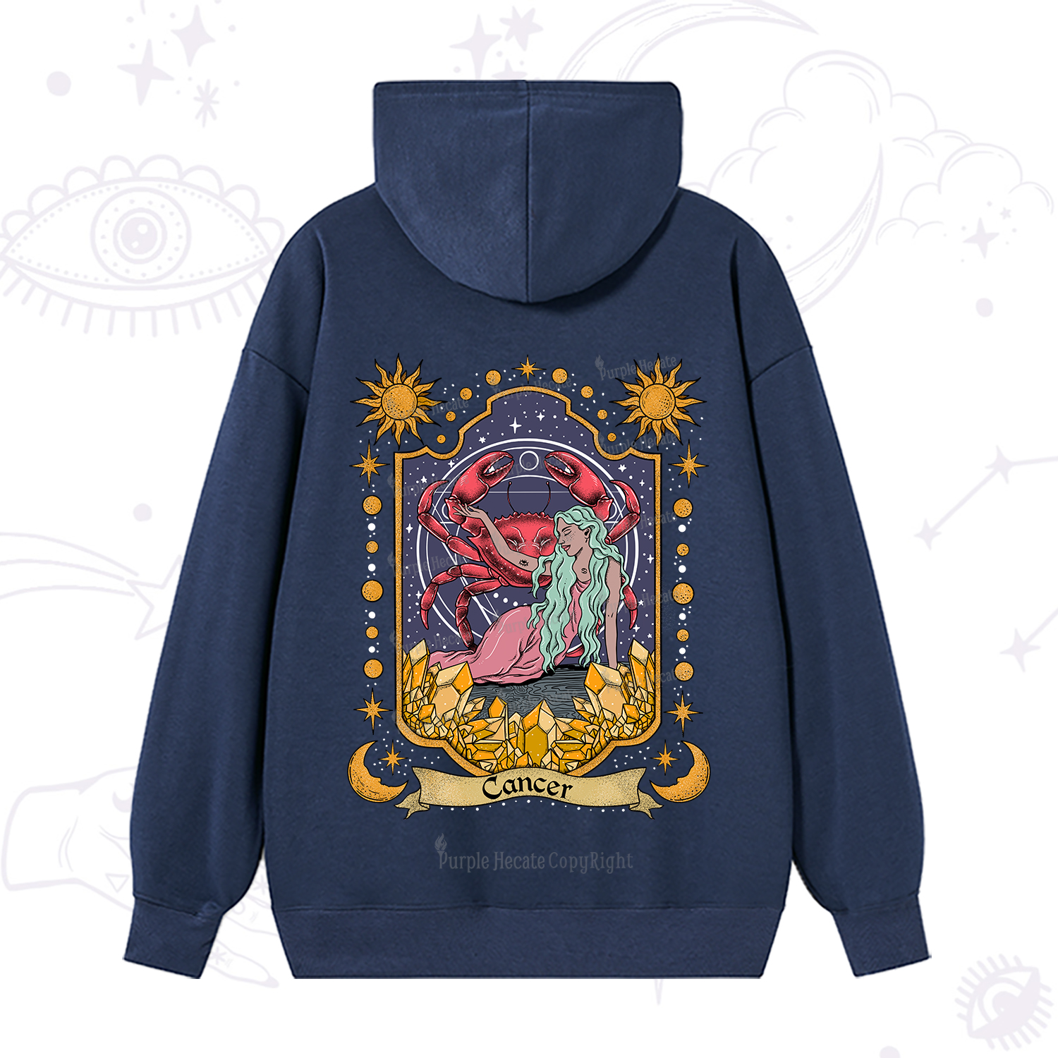Purplehecate Cancer Zodiac Hoodie
