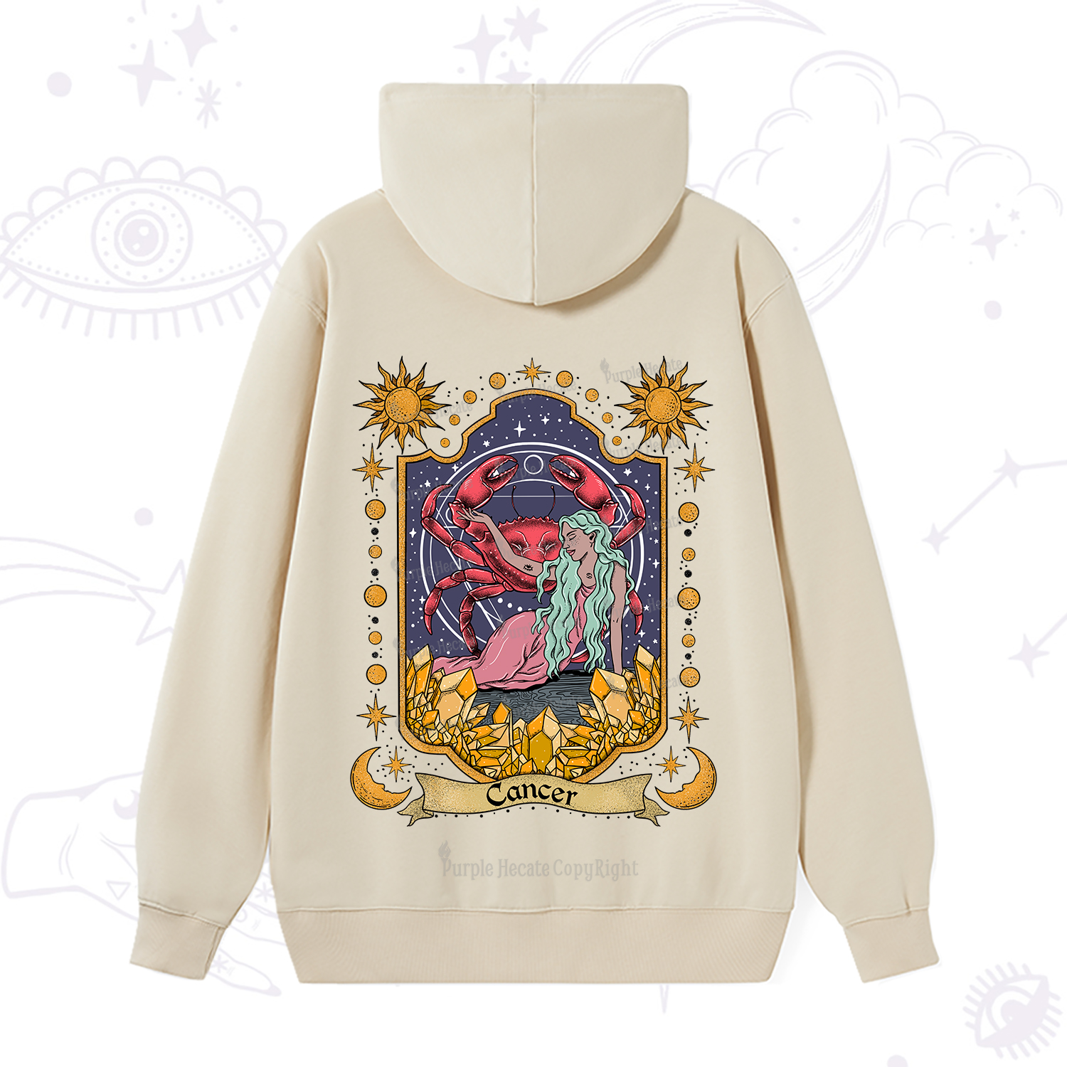 Purplehecate Cancer Zodiac Hoodie