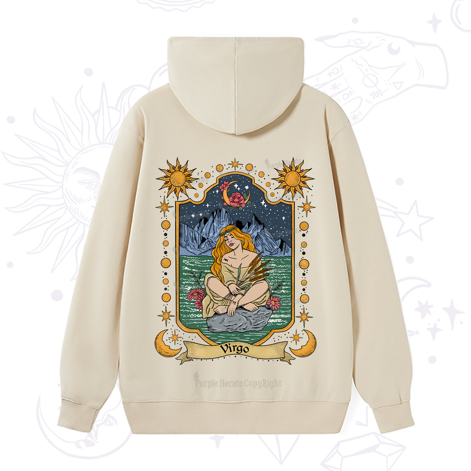 Purplehecate Virgo Zodiac Hoodie