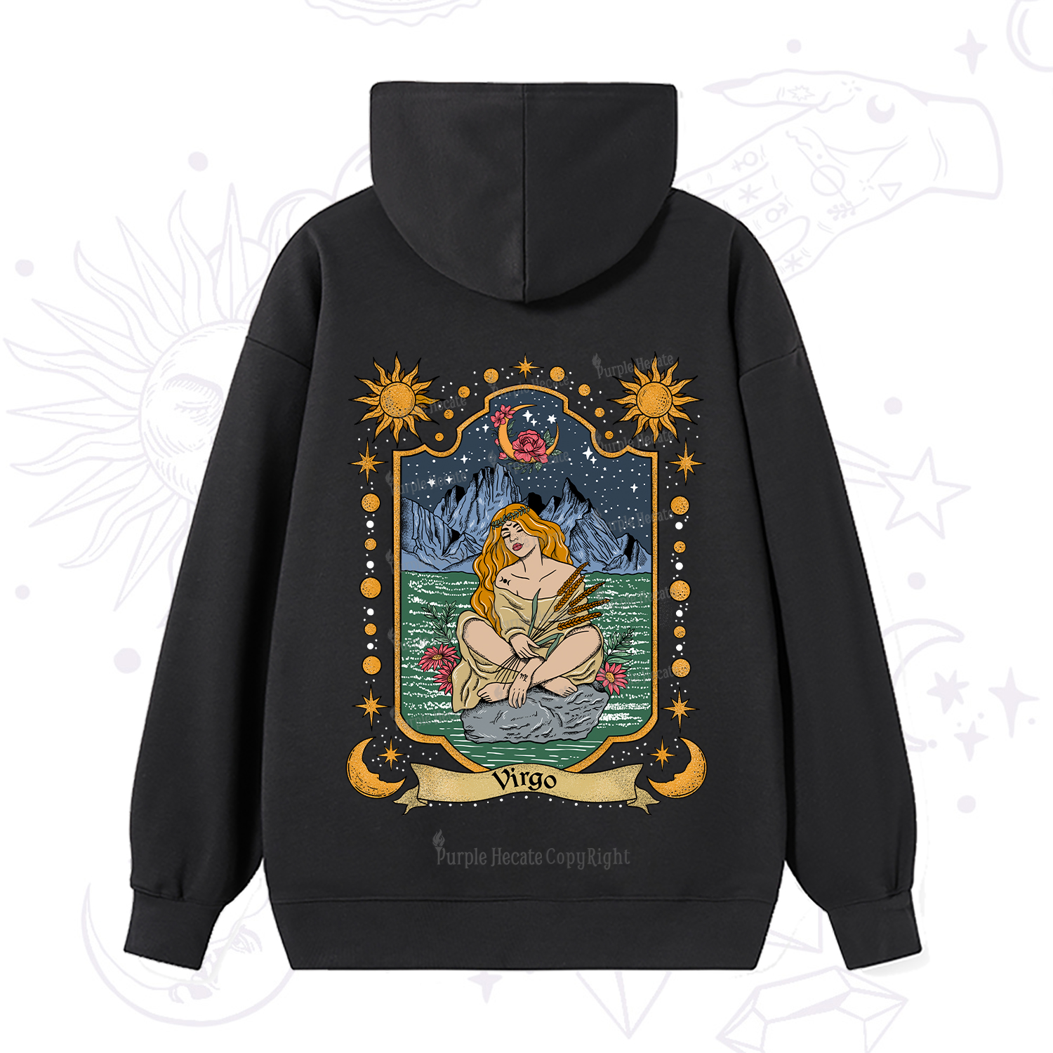 Purplehecate Virgo Zodiac Hoodie
