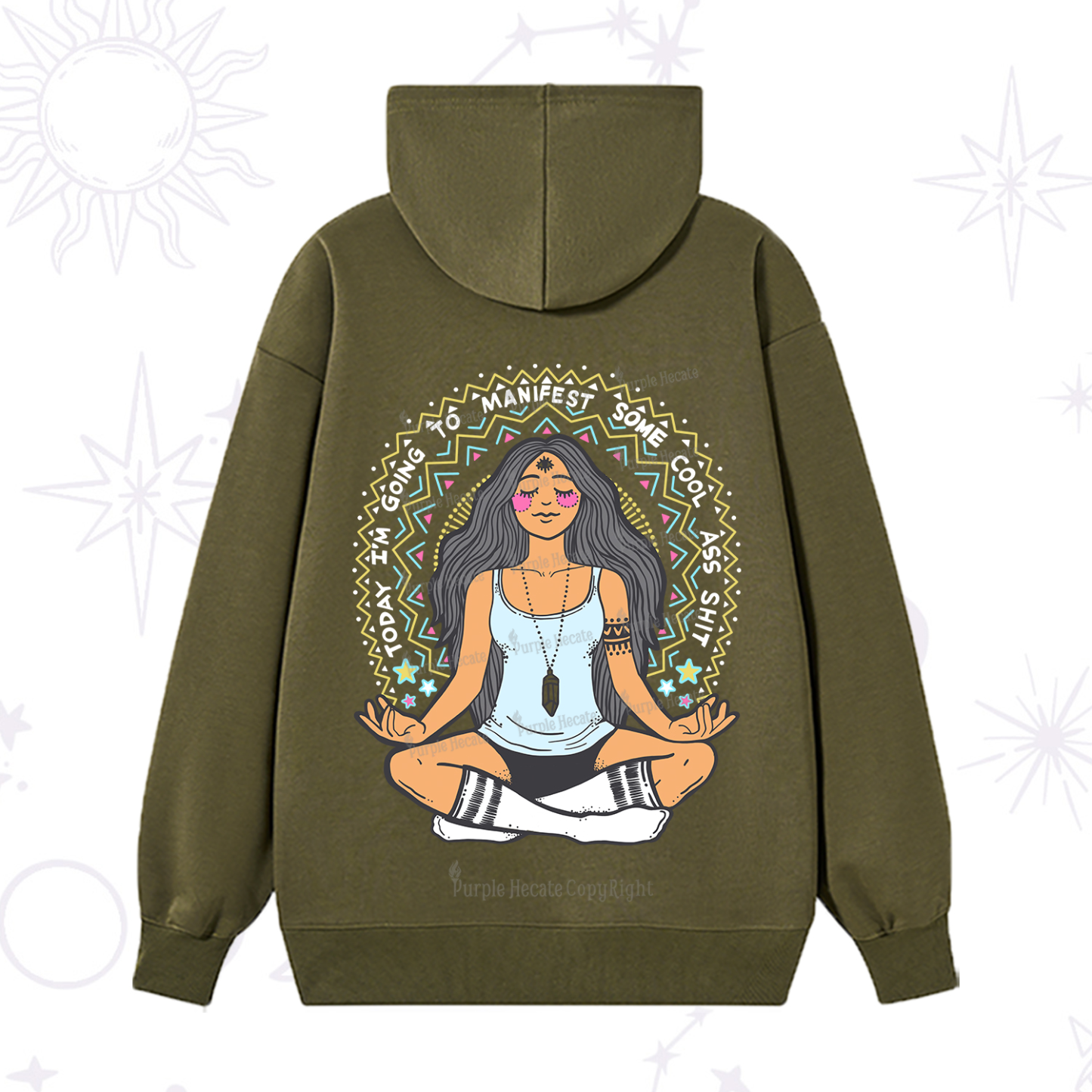 Purplehecate Today I'm Going To Manifest Hoodie