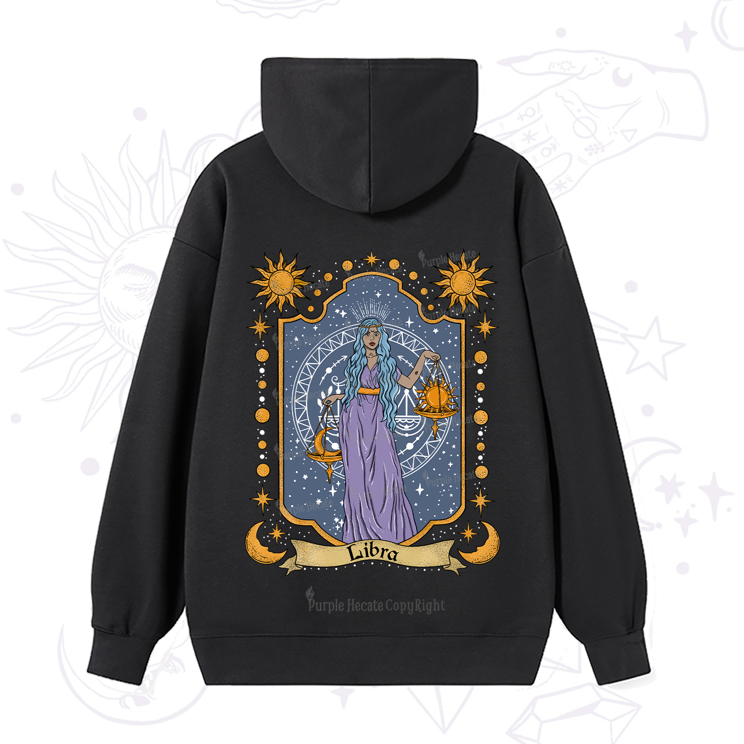 Purplehecate Libra Zodiac Hoodie