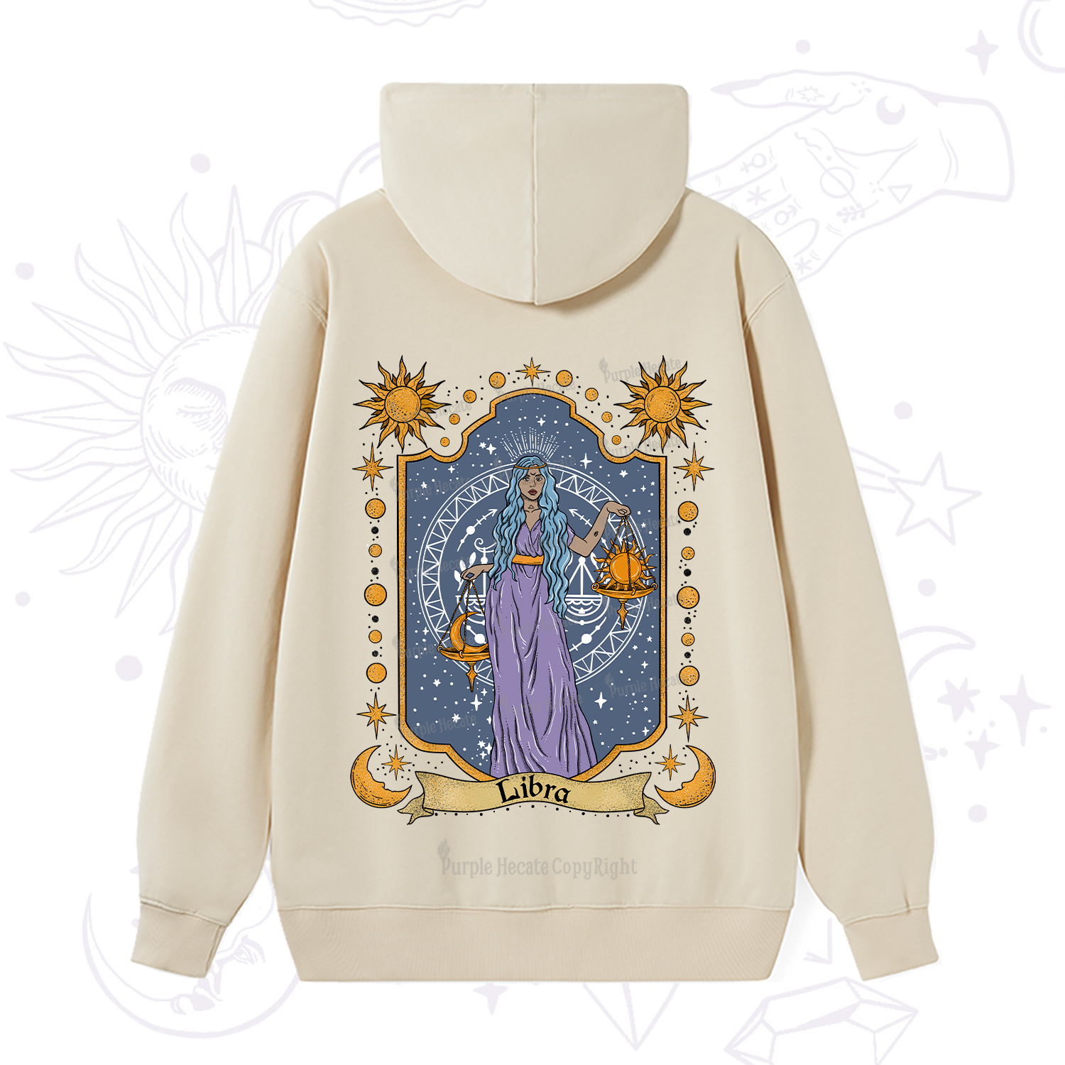 Purplehecate Libra Zodiac Hoodie