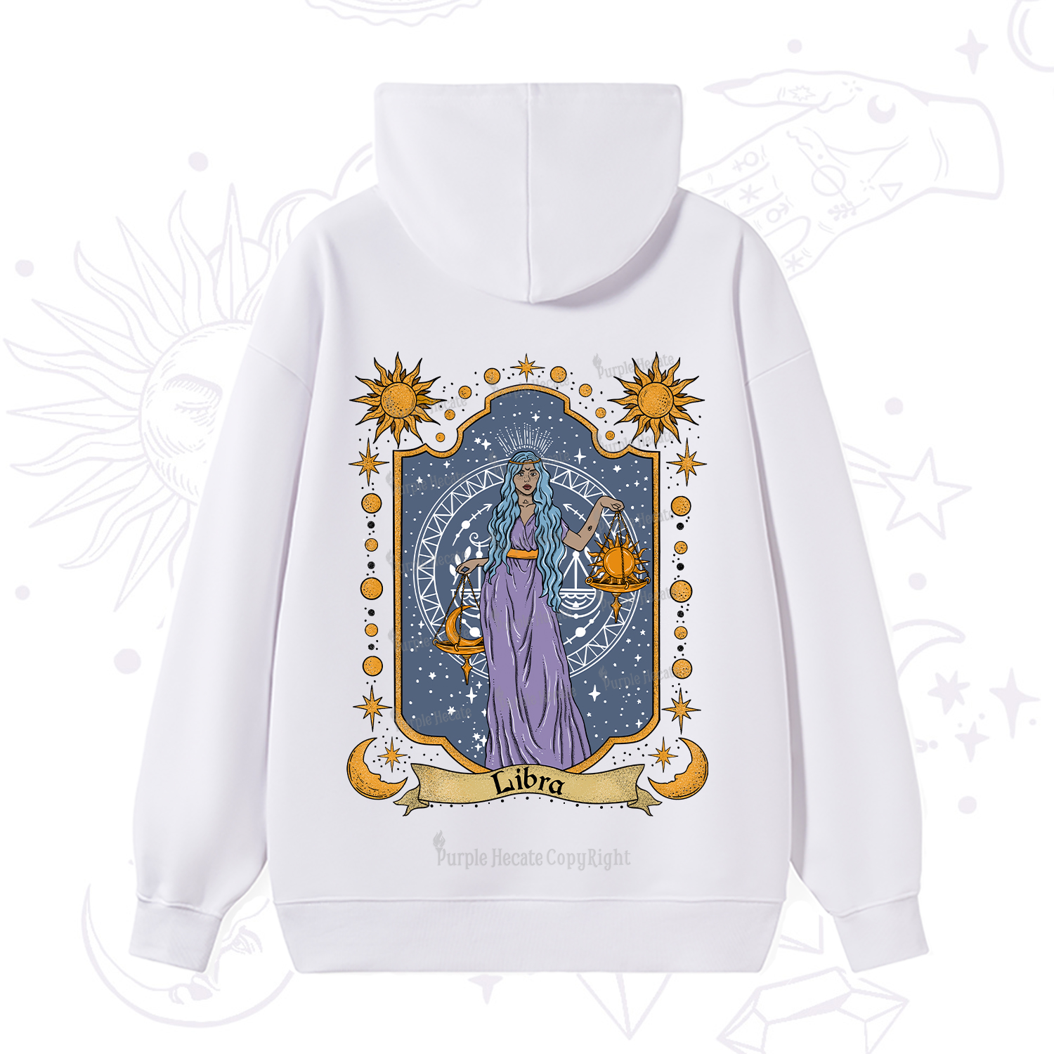 Purplehecate Libra Zodiac Hoodie