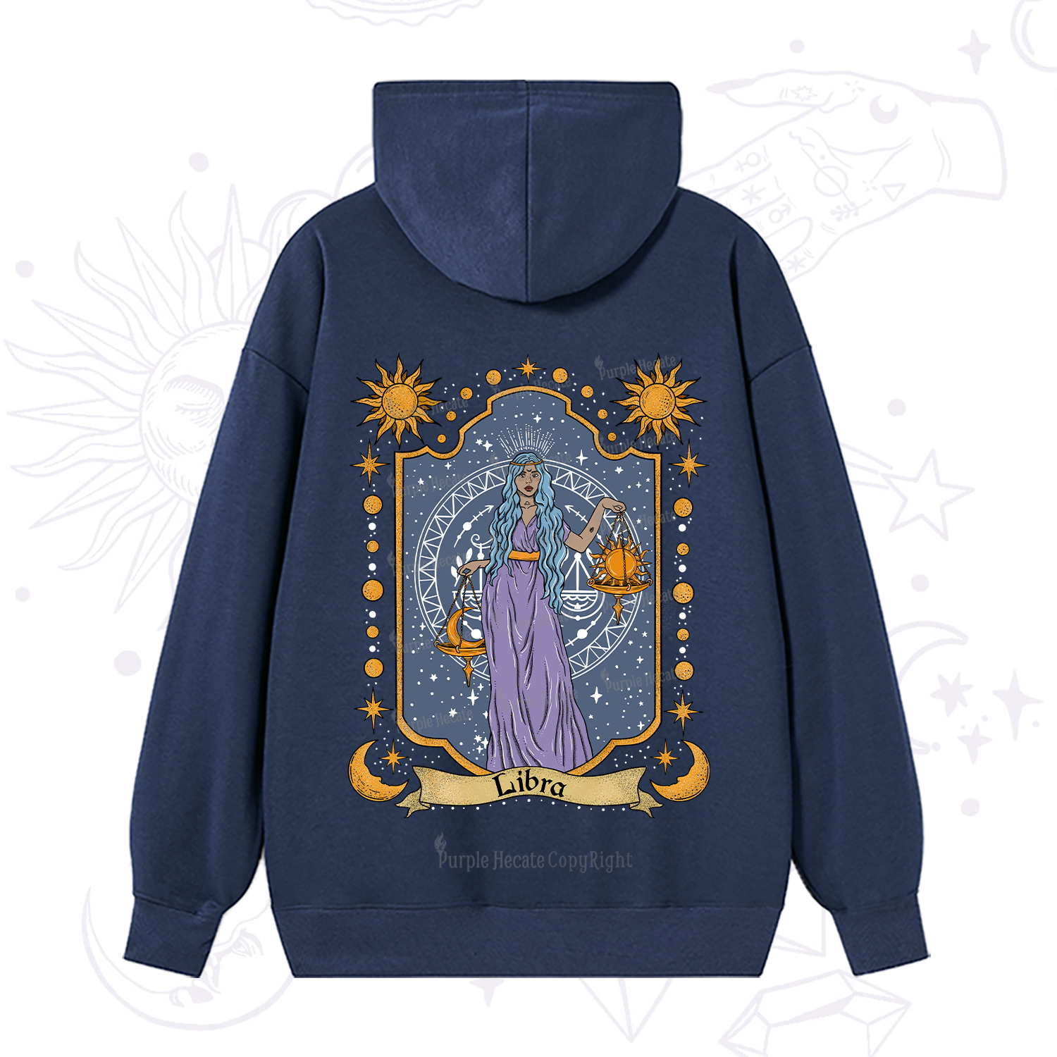 Purplehecate Libra Zodiac Hoodie
