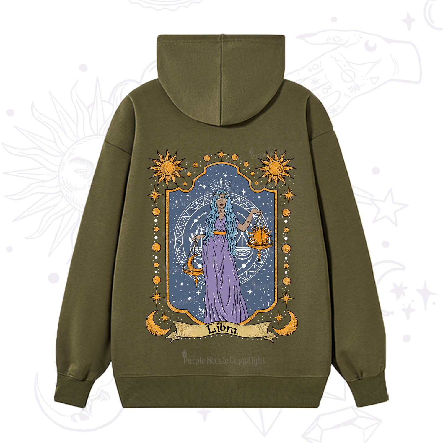 Purplehecate Libra Zodiac Hoodie