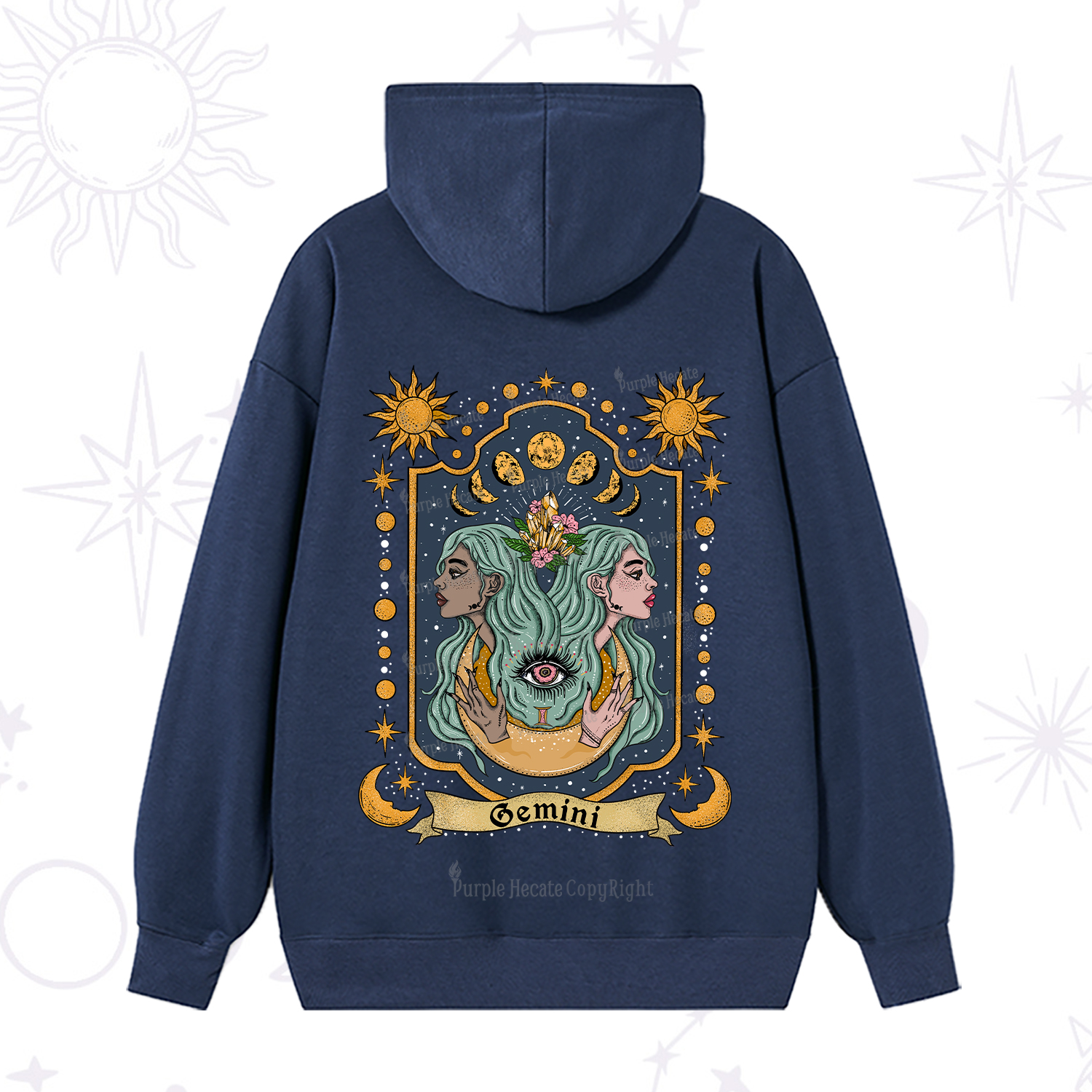 Purplehecate Gemini Zodiac Hoodie
