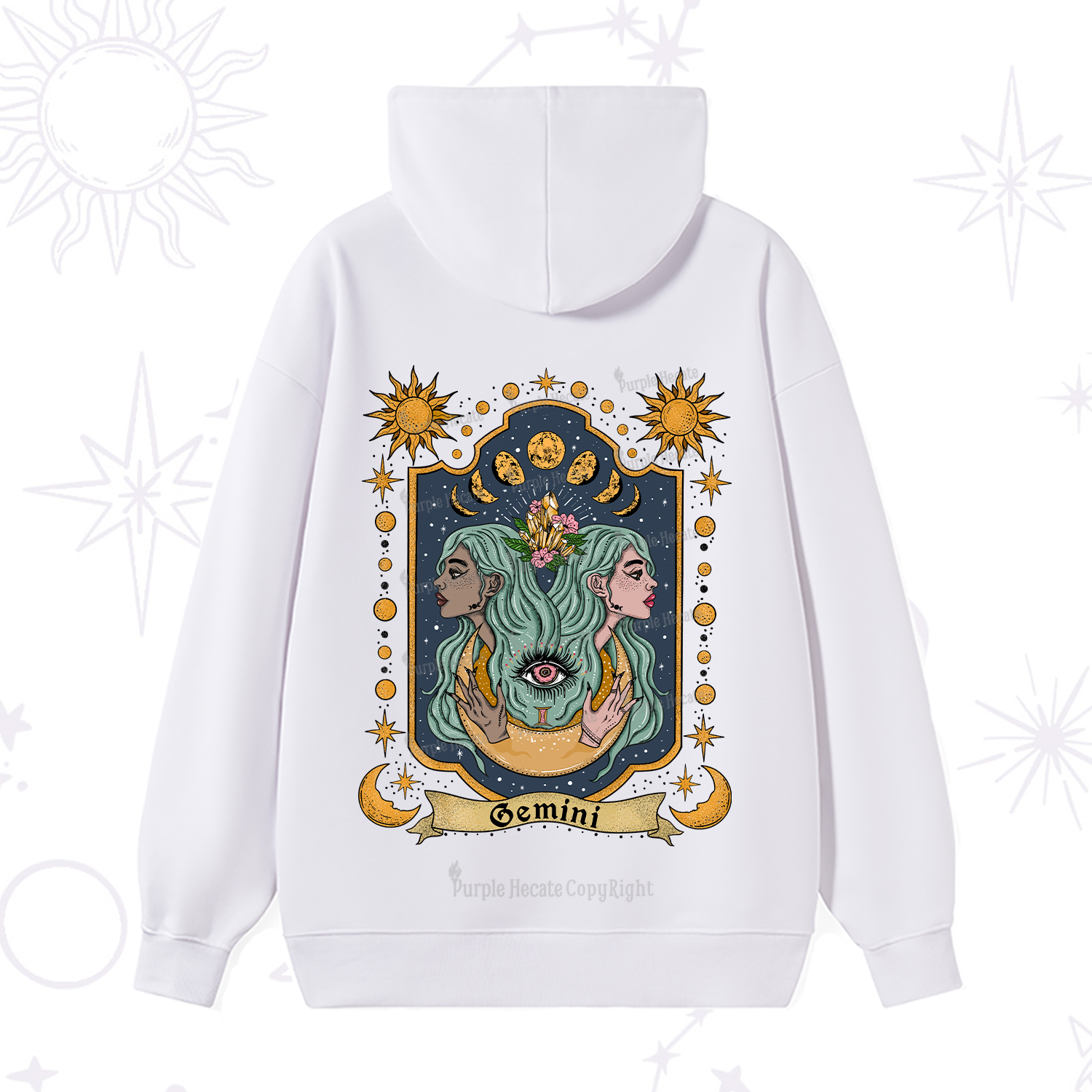 Purplehecate Gemini Zodiac Hoodie