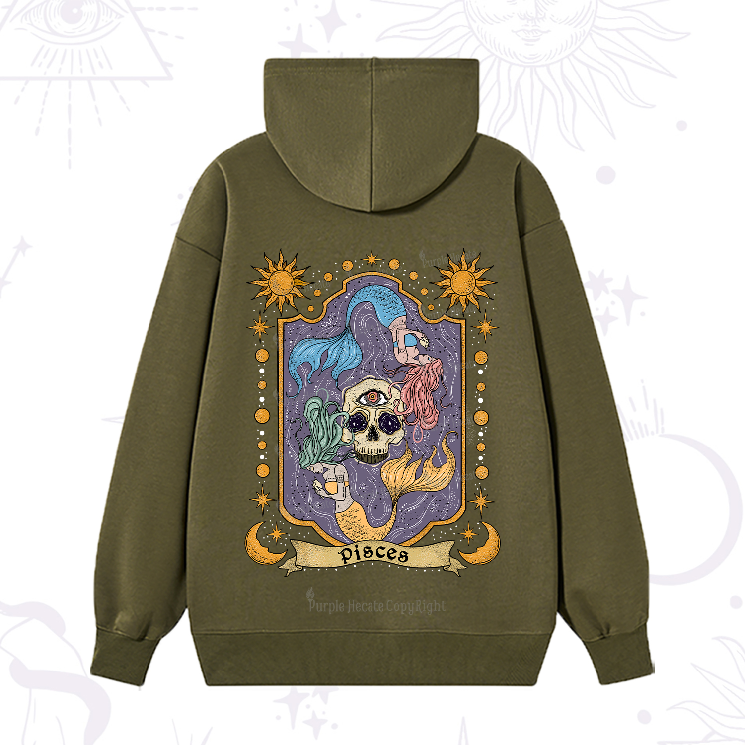 Purplehecate Pisces Zodiac Hoodie