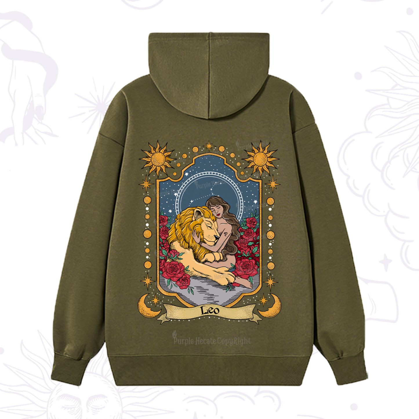 Purplehecate Leo Zodiac Hoodie