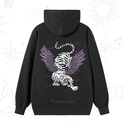 Purplehecate Tiger With Wings Hoodie