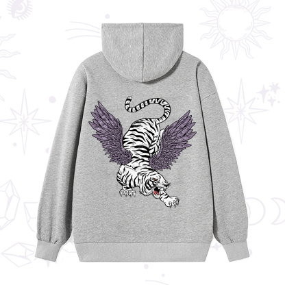 Purplehecate Tiger With Wings Hoodie