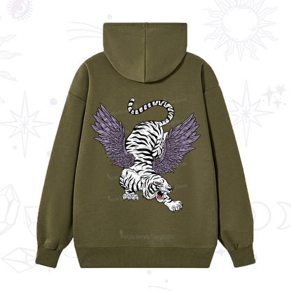 Purplehecate Tiger With Wings Hoodie