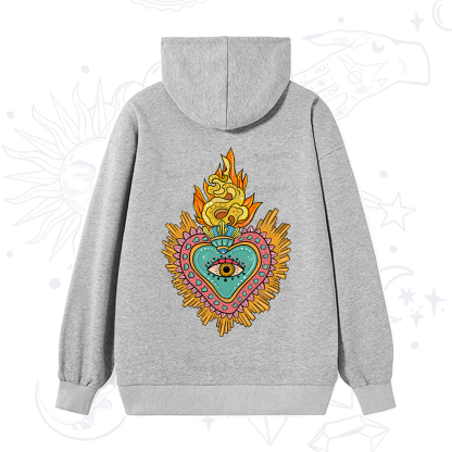 Purplehecate Rainbow Sacred Heart Hoodie