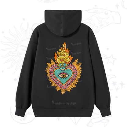 Purplehecate Rainbow Sacred Heart Hoodie