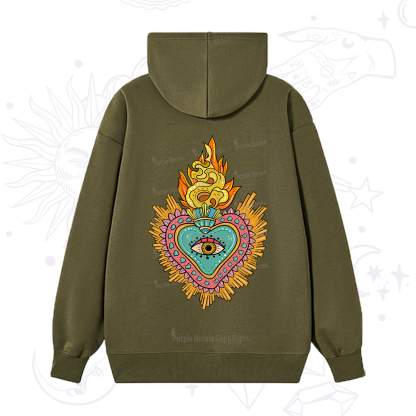 Purplehecate Rainbow Sacred Heart Hoodie
