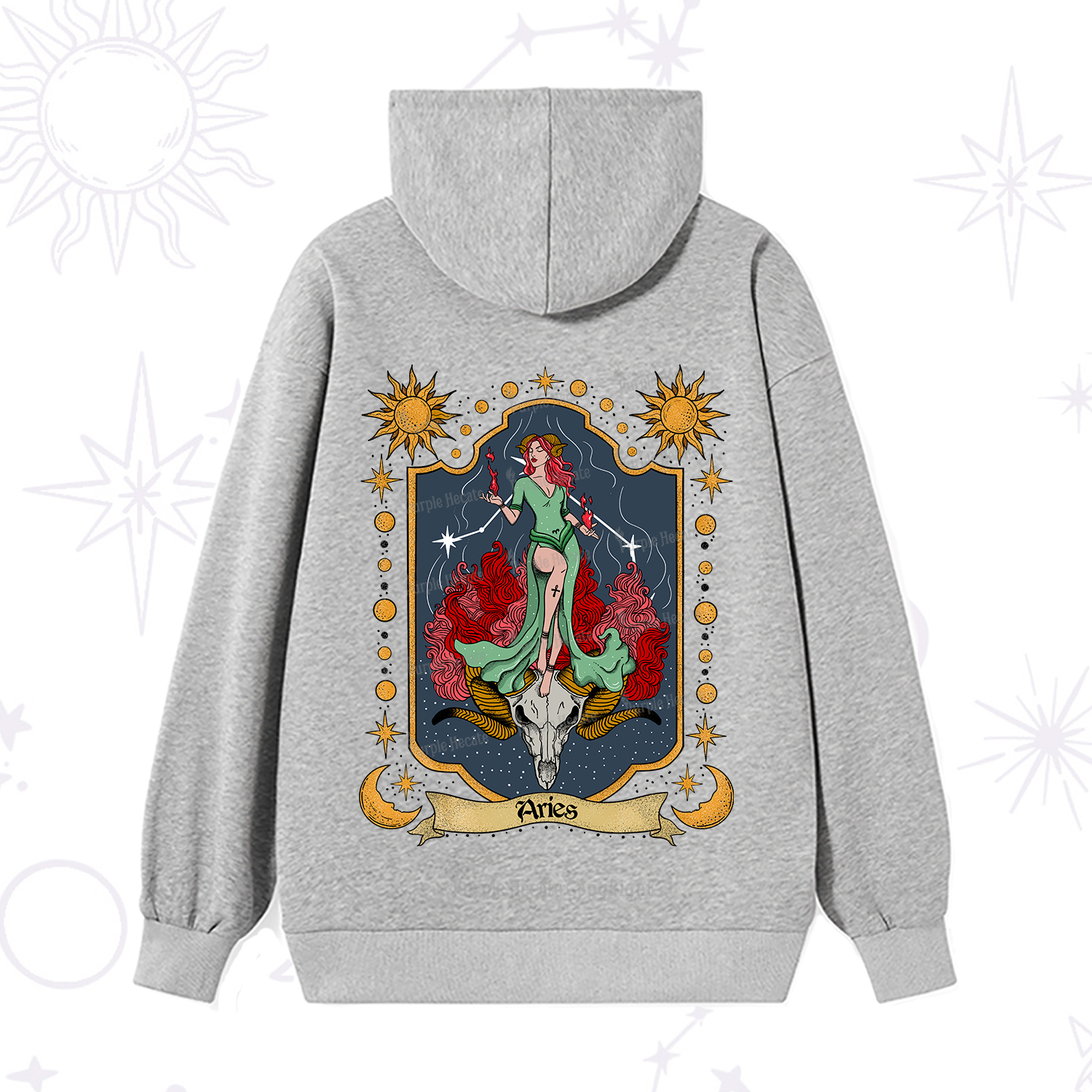 Purplehecate Aries Zodiac Hoodie