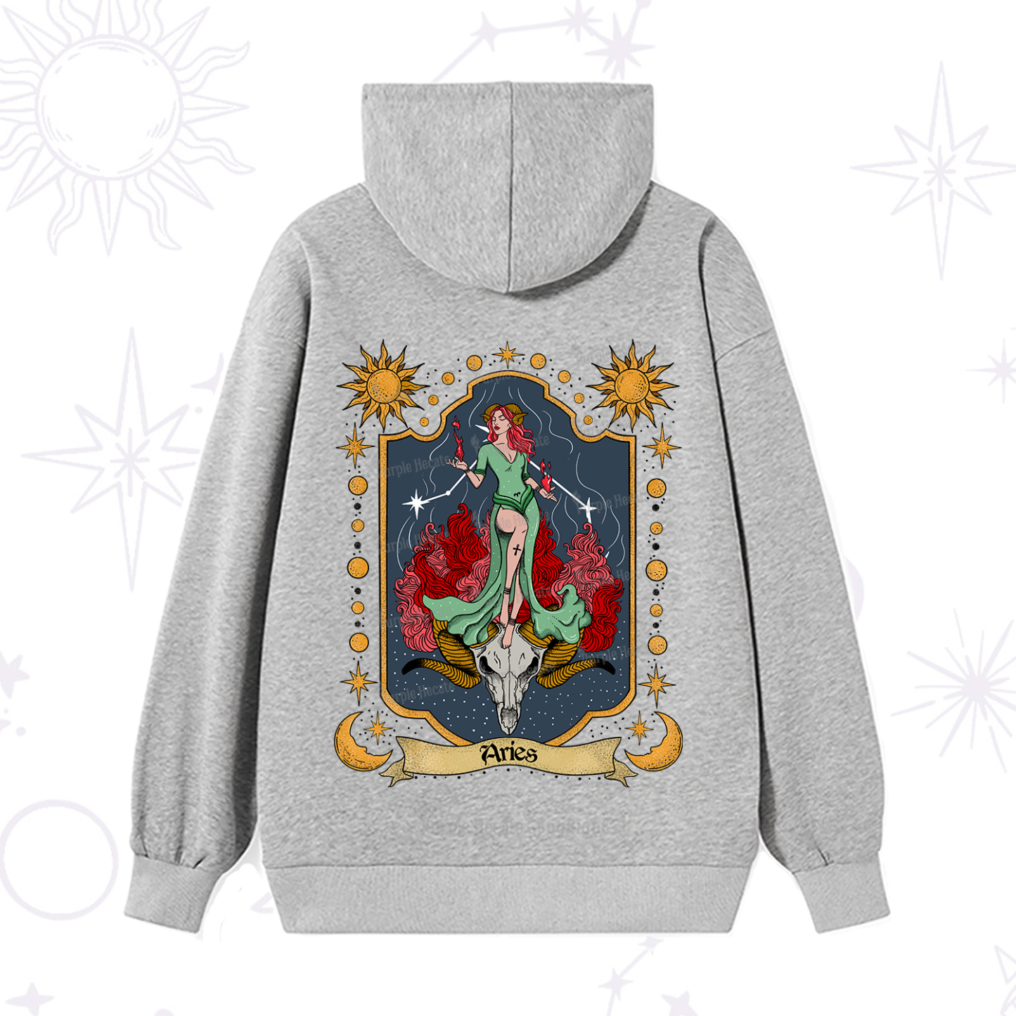 Purplehecate Aries Zodiac Hoodie