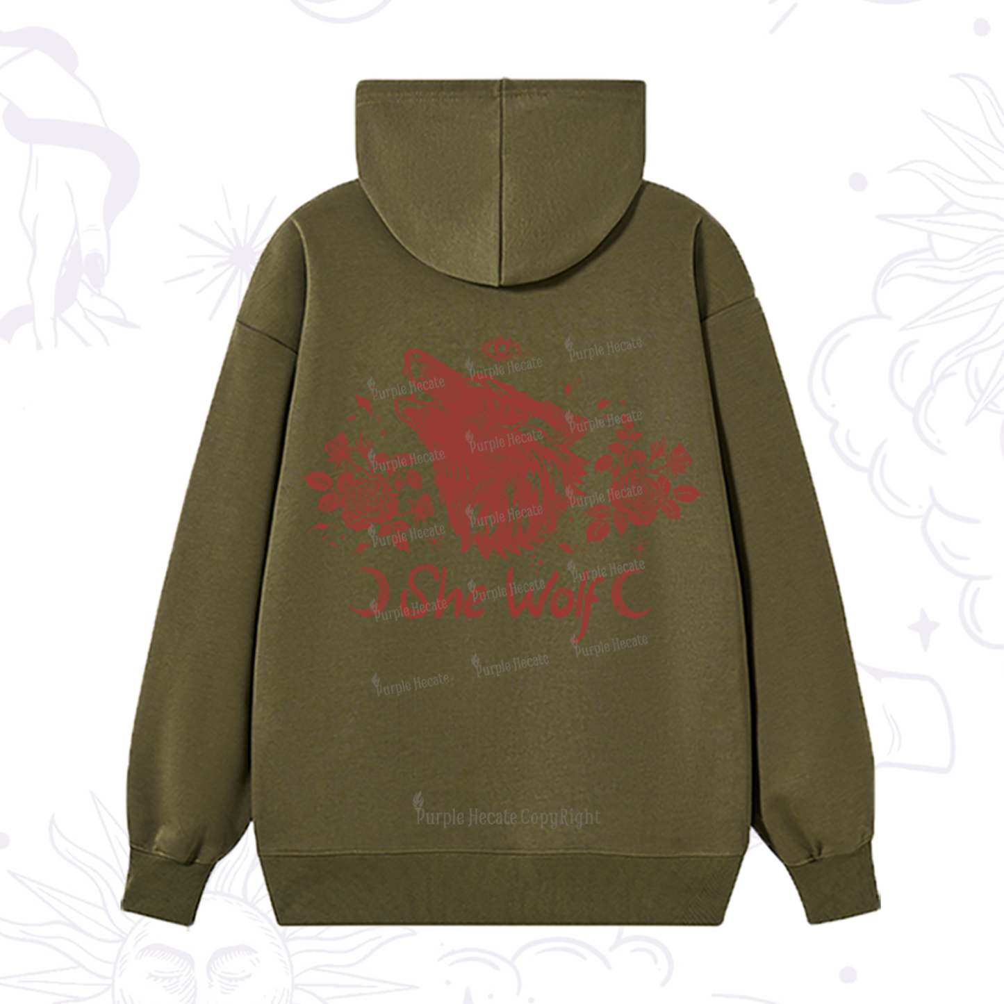 Purplehecate She Wolf Hoodie
