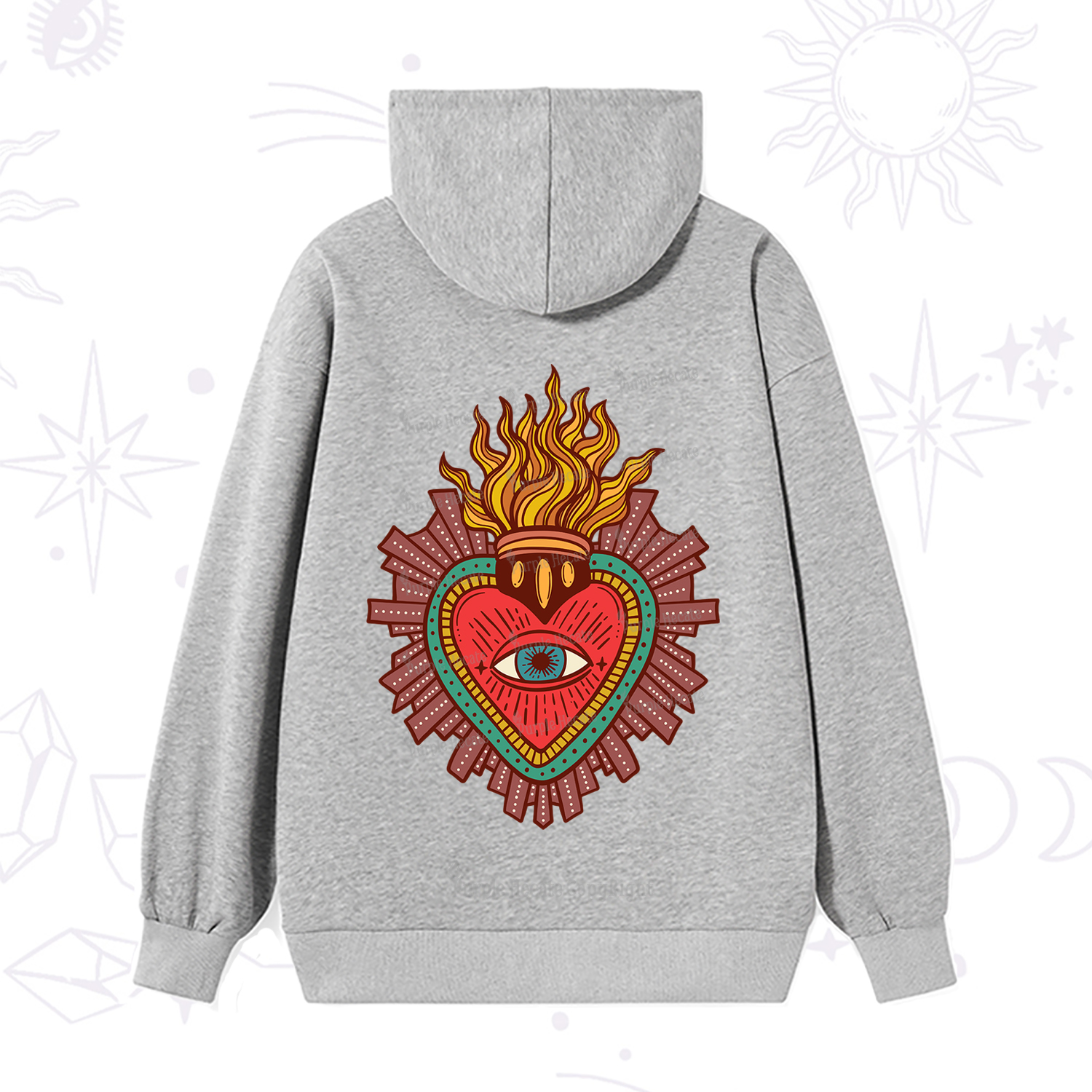Purplehecate Sacred Heart Hoodie