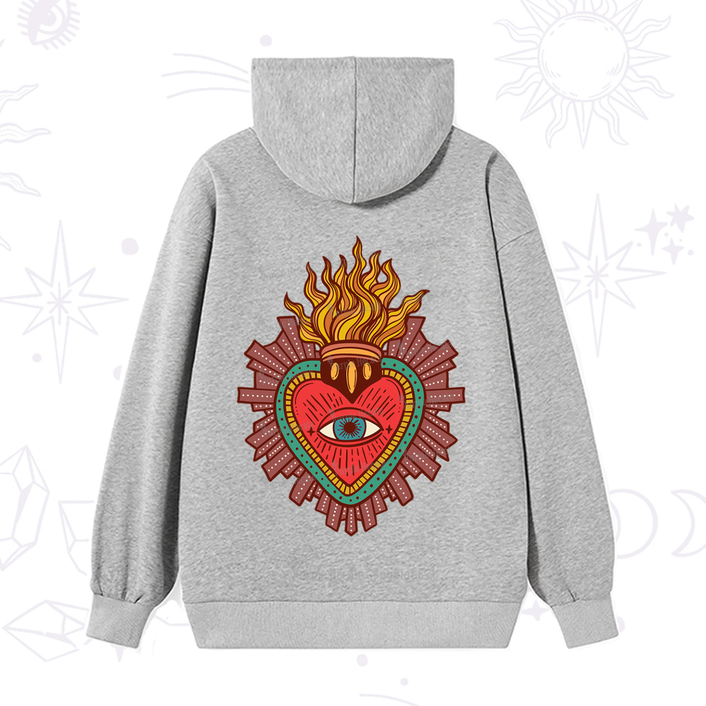 Purplehecate Sacred Heart Hoodie