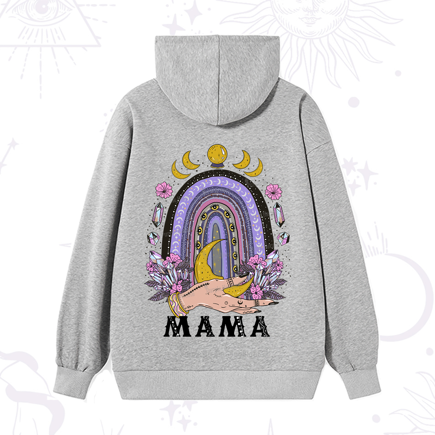 Purplehecate Gothic Mama Rainbow Hoodie