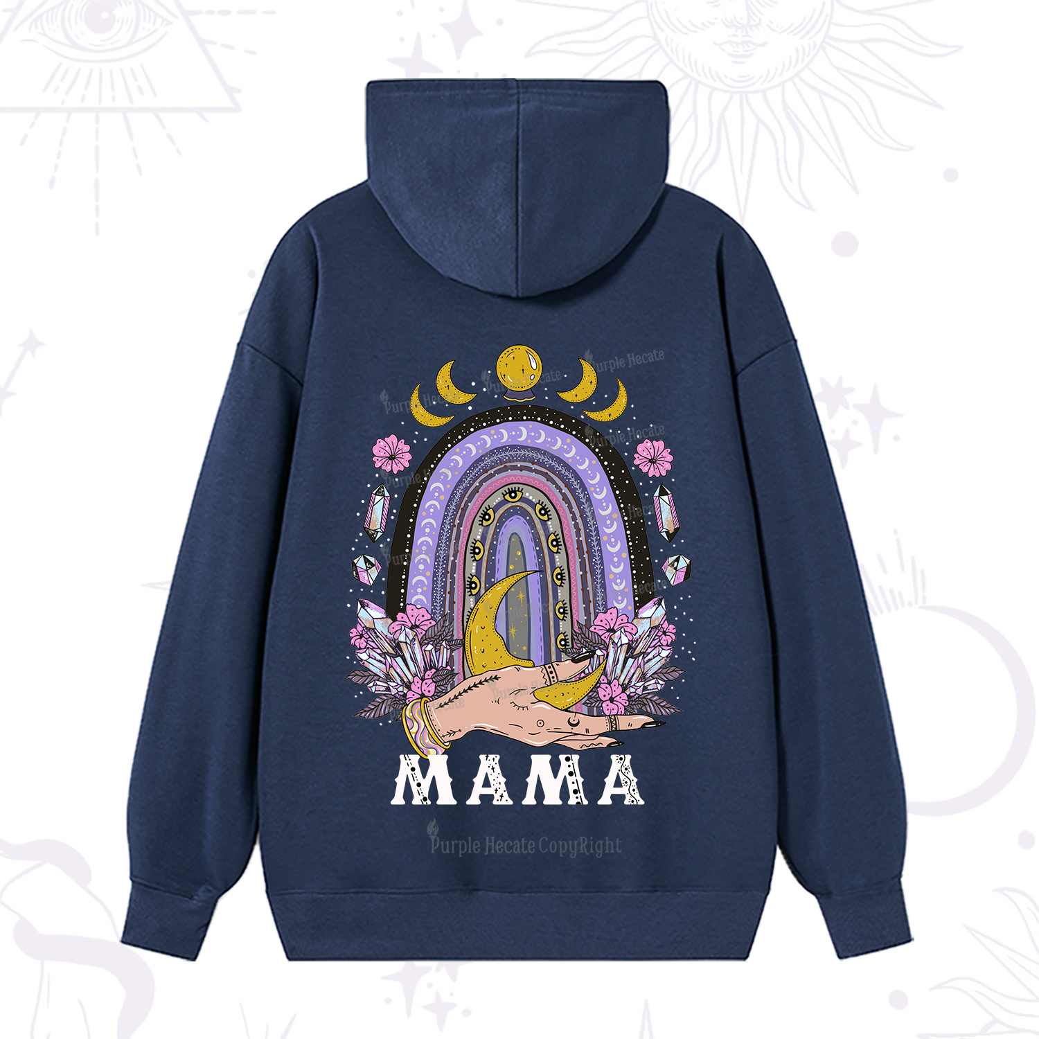 Purplehecate Gothic Mama Rainbow Hoodie