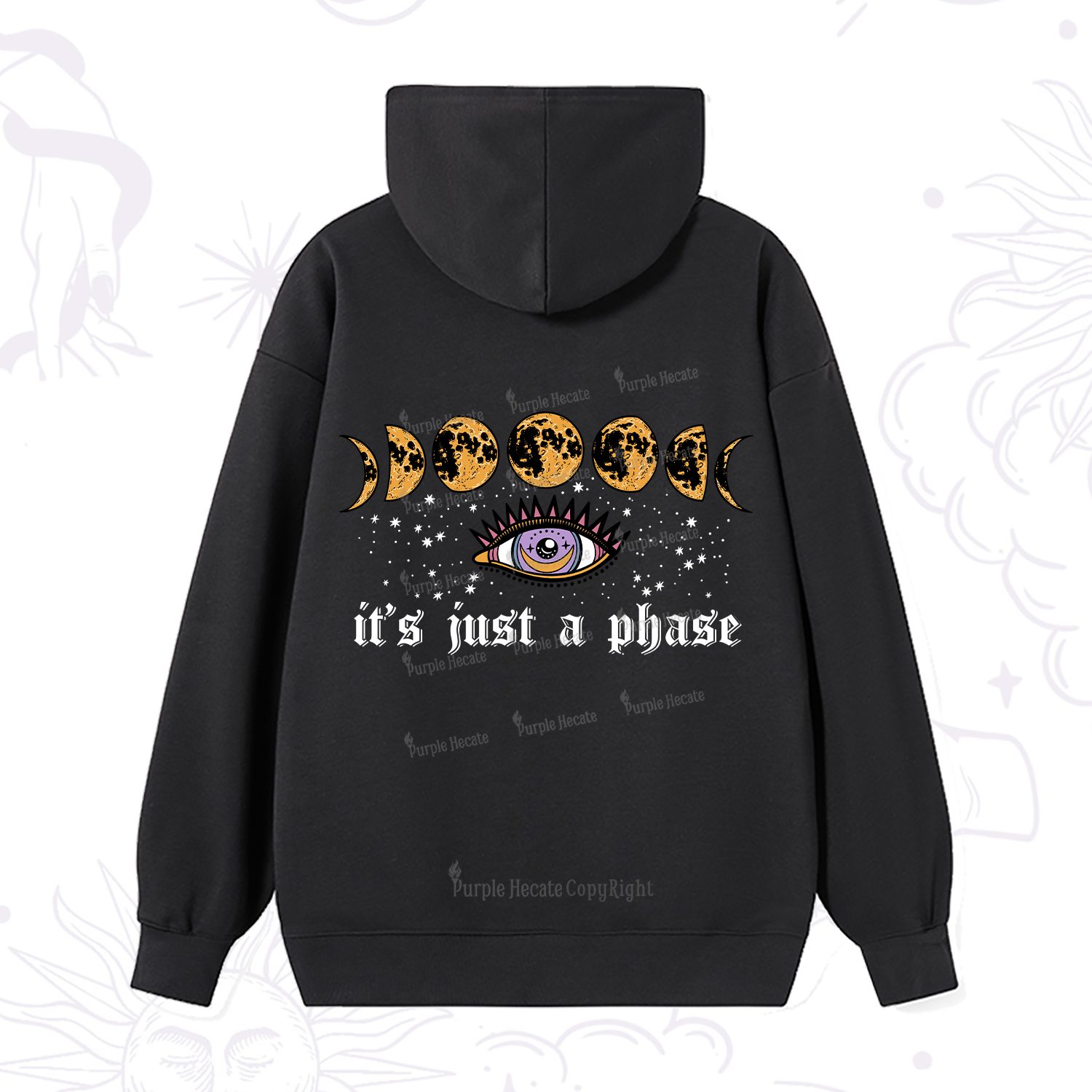 Purplehecate It's Just A Phase Hoodie