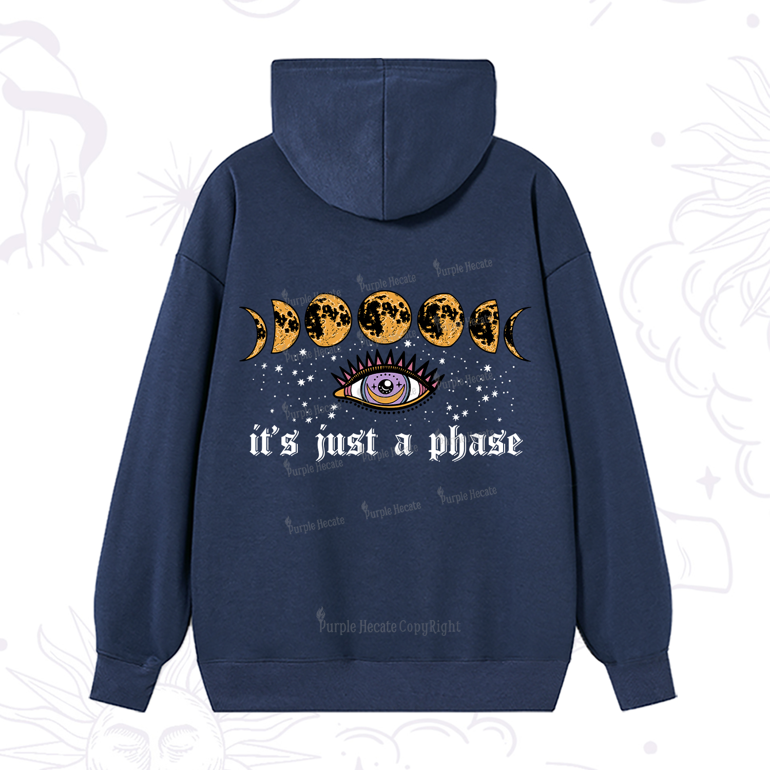 Purplehecate It's Just A Phase Hoodie