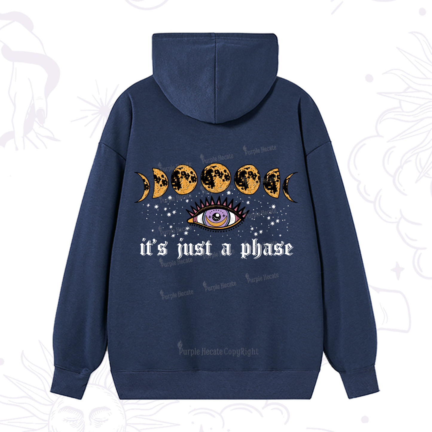 Purplehecate It's Just A Phase Hoodie