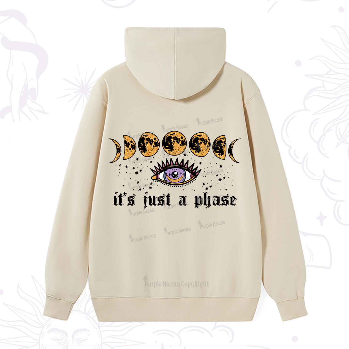 Purplehecate It's Just A Phase Hoodie