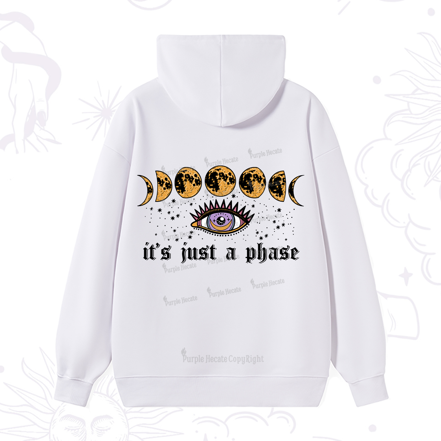 Purplehecate It's Just A Phase Hoodie