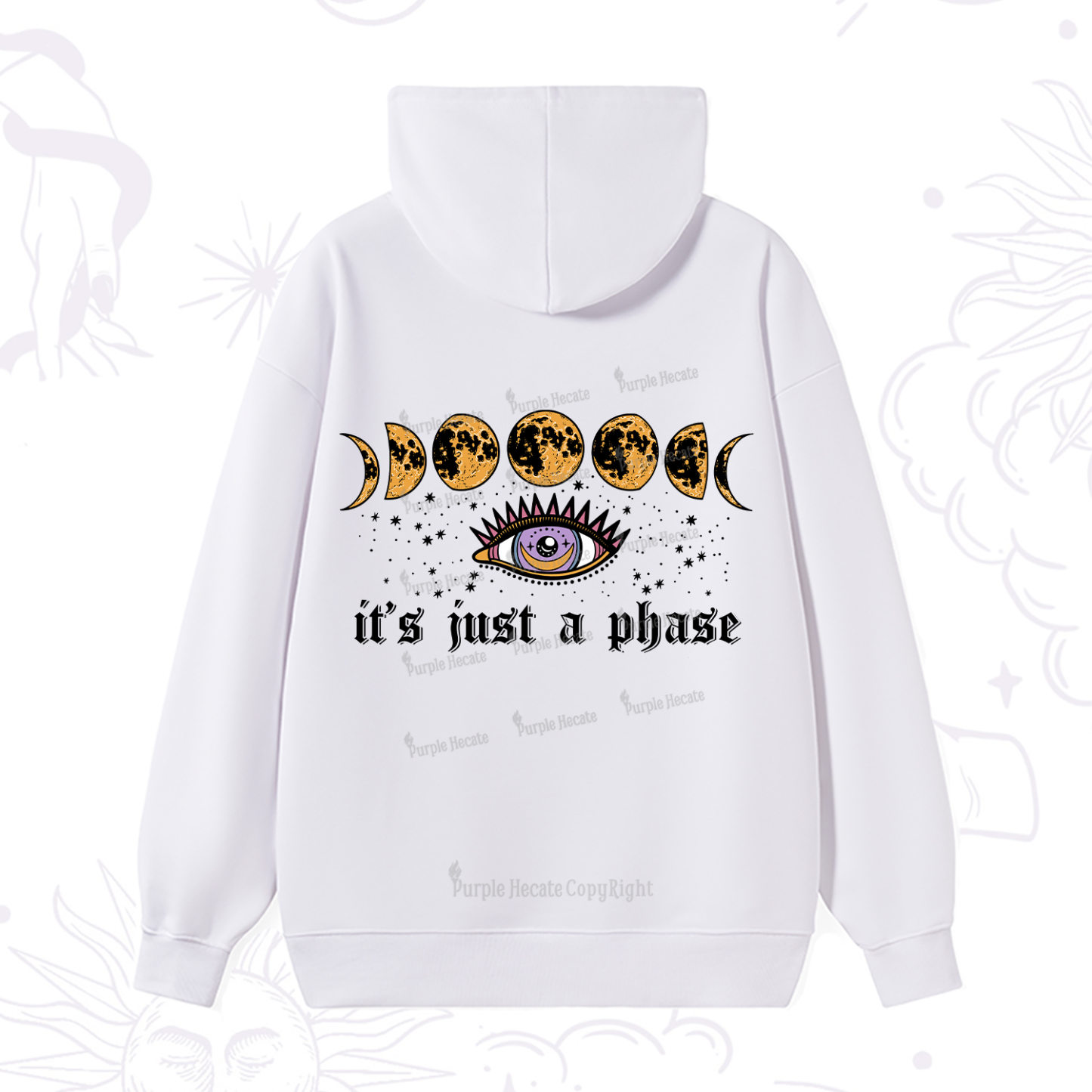Purplehecate It's Just A Phase Hoodie