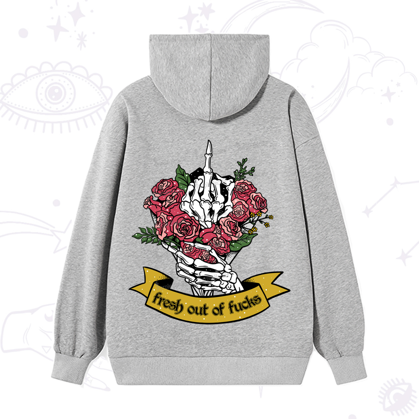 Purplehecate Fresh Out Of Fucks Hoodie