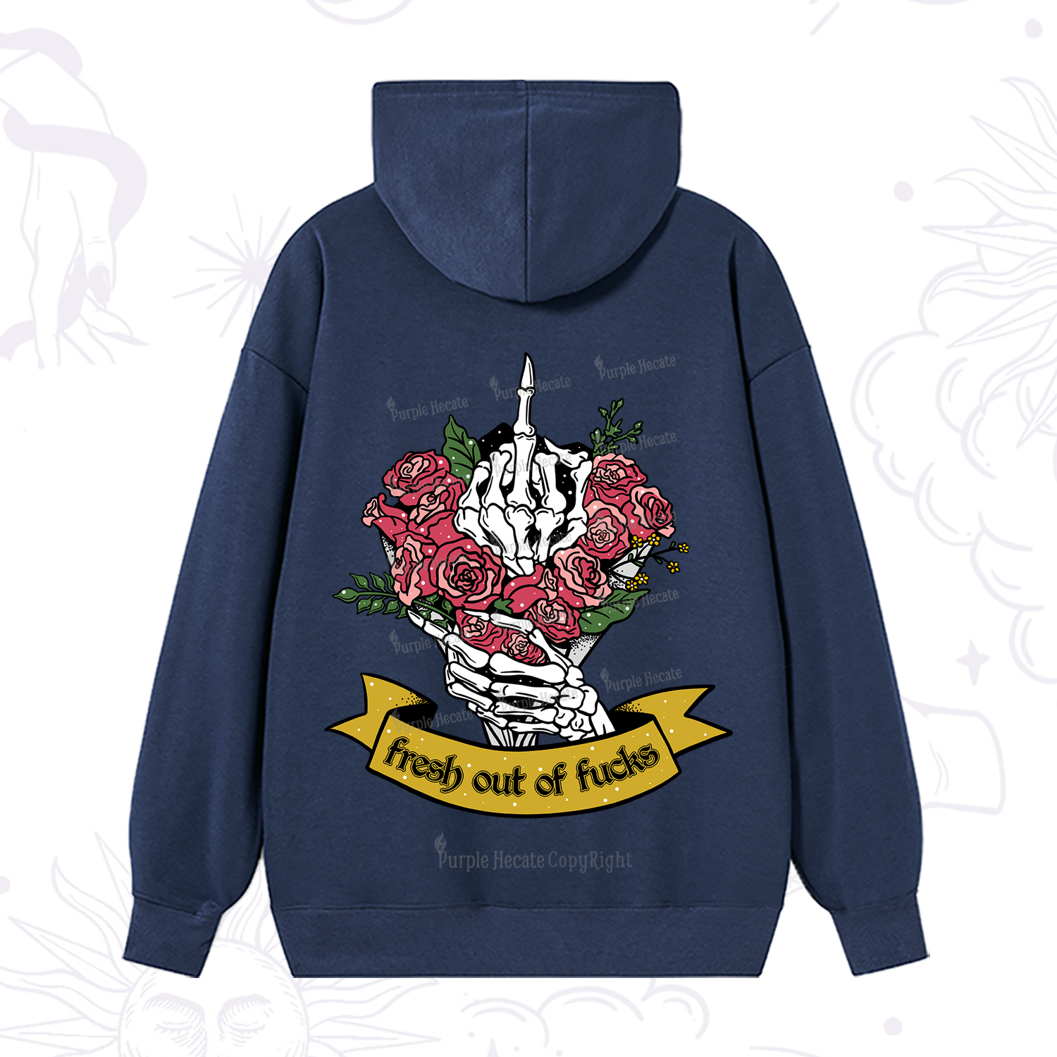 Purplehecate Fresh Out Of Fucks Hoodie