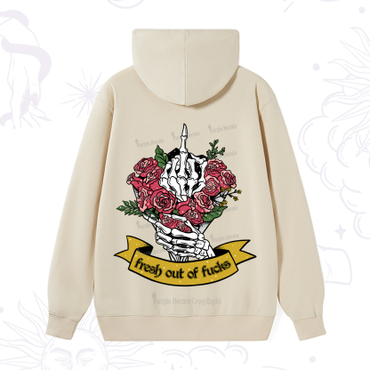 Purplehecate Fresh Out Of Fucks Hoodie