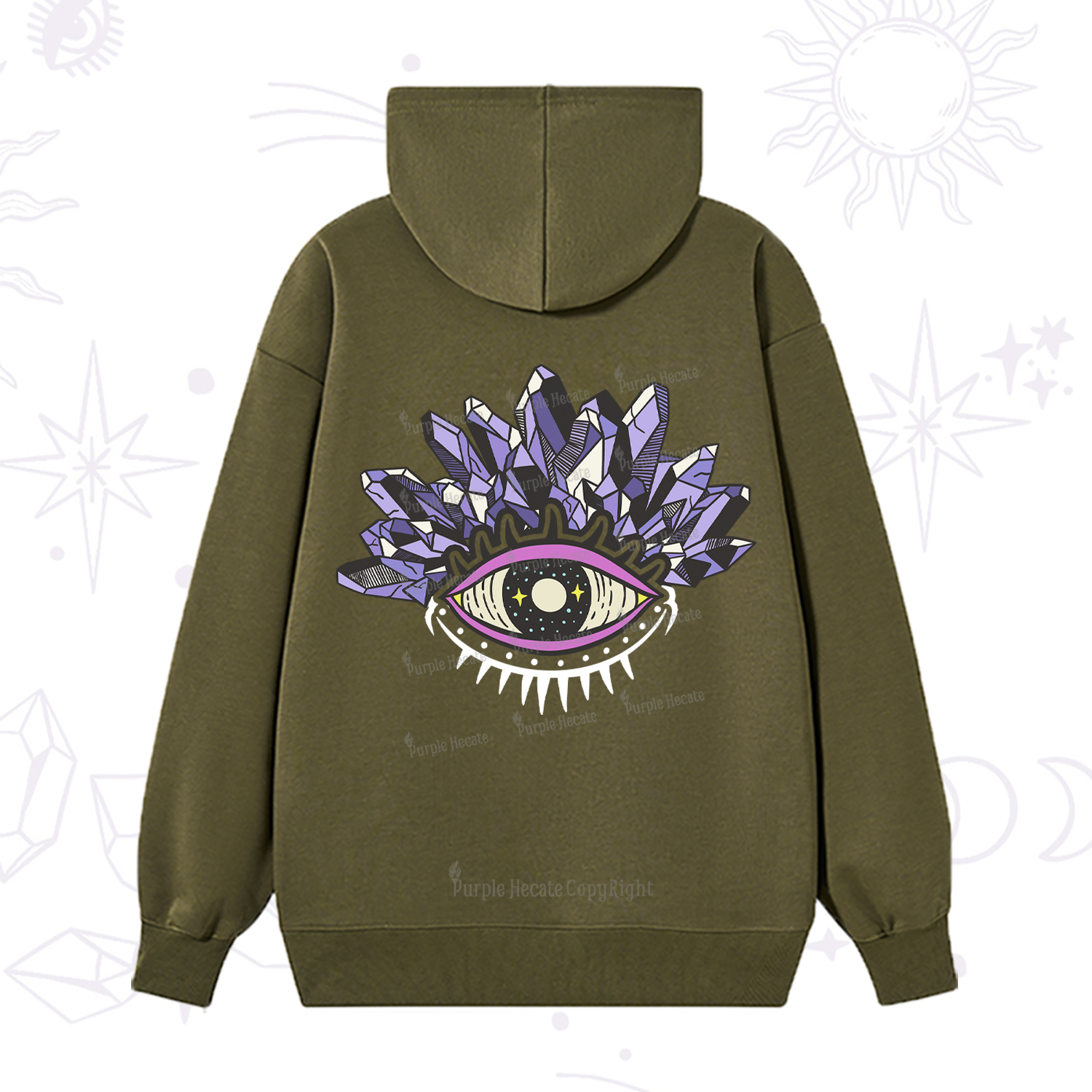 Purplehecate Crystal Eye Hoodie