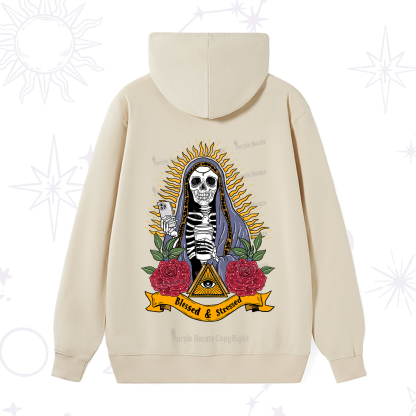 Purplehecate Blessed And Stressed Hoodie