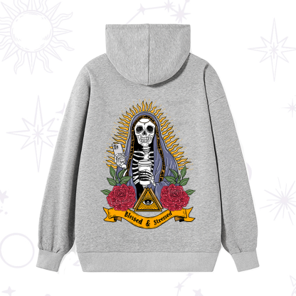 Purplehecate Blessed And Stressed Hoodie
