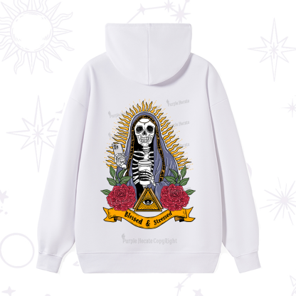 Purplehecate Blessed And Stressed Hoodie
