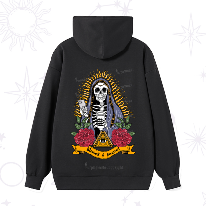 Purplehecate Blessed And Stressed Hoodie