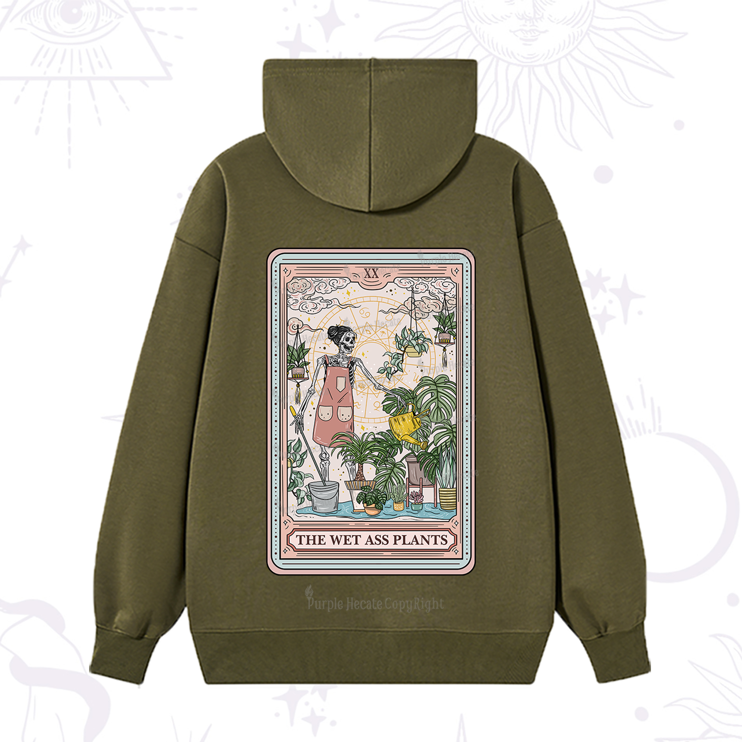 Purplehecate The Wet Ass Plants Tarot Hoodie