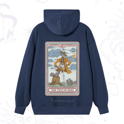 Purplehecate The Two Of Deez Tarot Hoodie