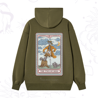 Purplehecate The Two Of Deez Tarot Hoodie