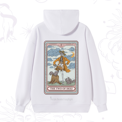 Purplehecate The Two Of Deez Tarot Hoodie
