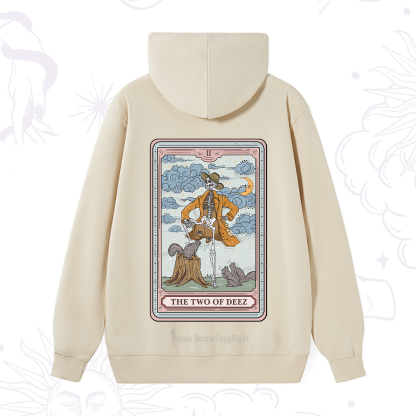 Purplehecate The Two Of Deez Tarot Hoodie