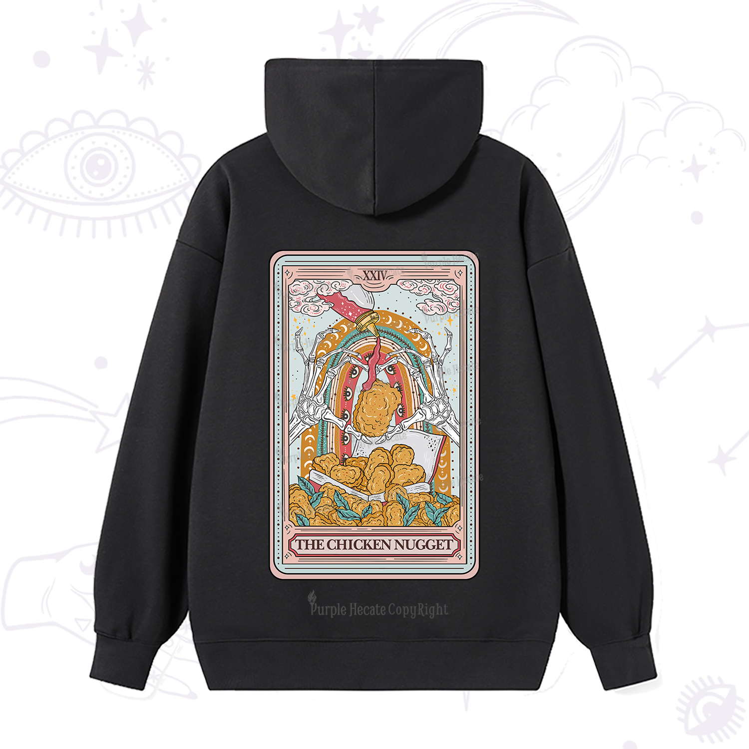 Purplehecate The Chicken Nugget Tarot Hoodie